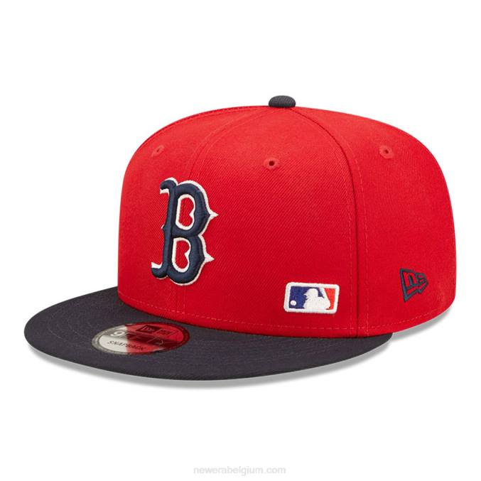 New Era boston red sox mlb zwarte letter boog rode 9fifty snapback pet BT242093