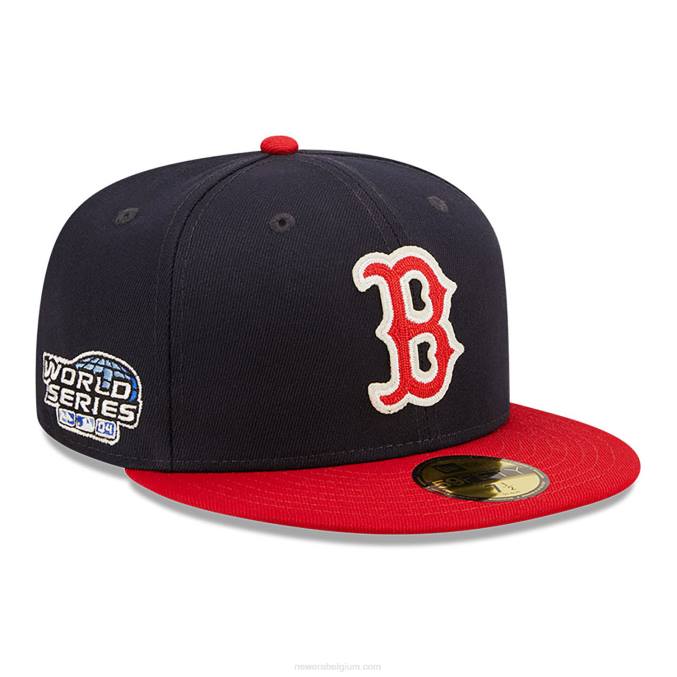 New Era boston red sox ne letterman marine 59fifty getailleerde pet BT24647