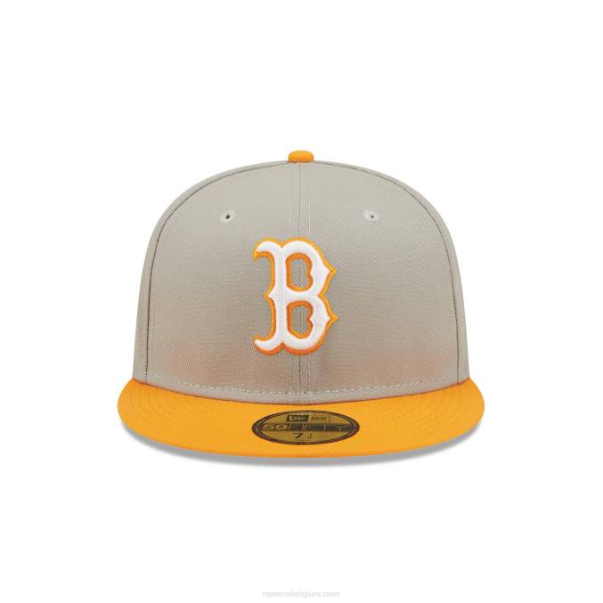 New Era boston red sox orange soda grey 59fifty getailleerde pet BT24930
