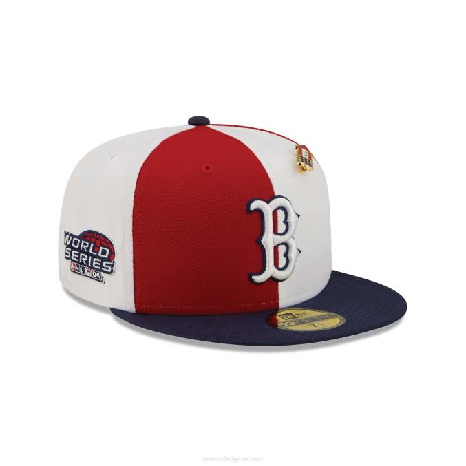 New Era boston red sox pinwheel americana rode 59fifty getailleerde pet BT24780
