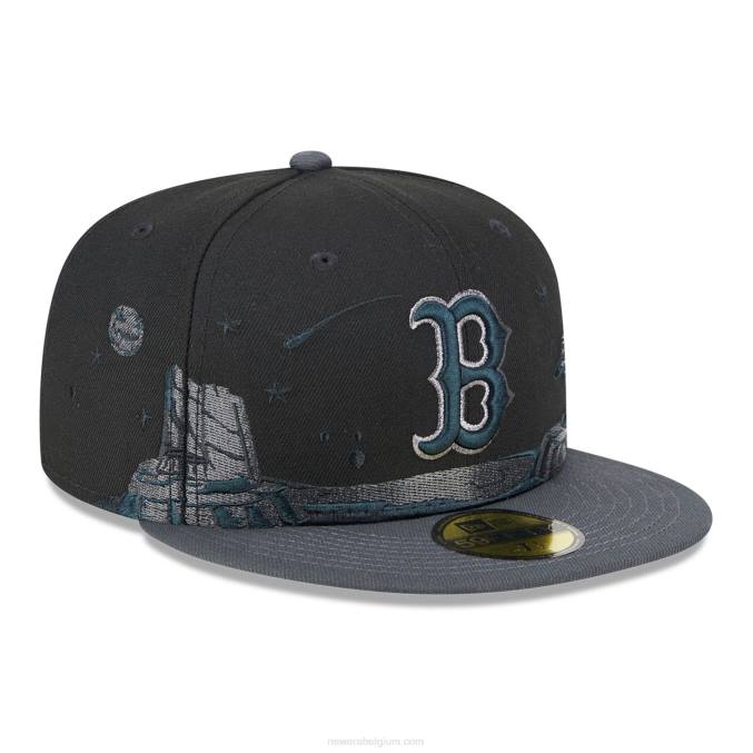 New Era boston red sox planetary black 59fifty getailleerde pet BT24194