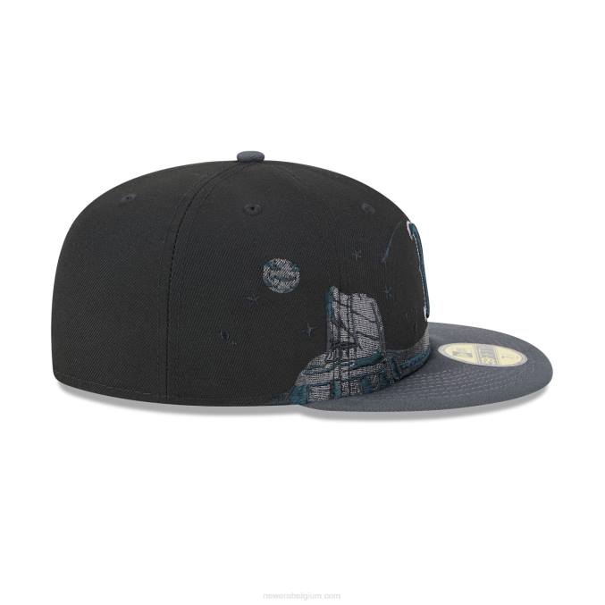New Era boston red sox planetary black 59fifty getailleerde pet BT24194