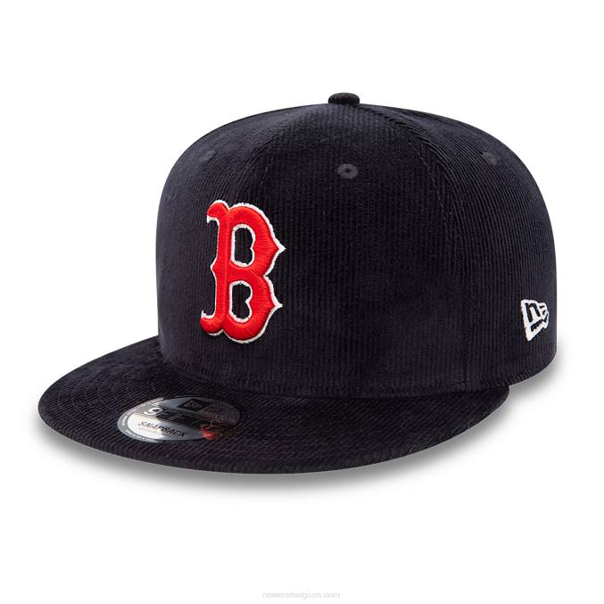 New Era boston red sox team kleur cord navy 9fifty snapback cap BT241939