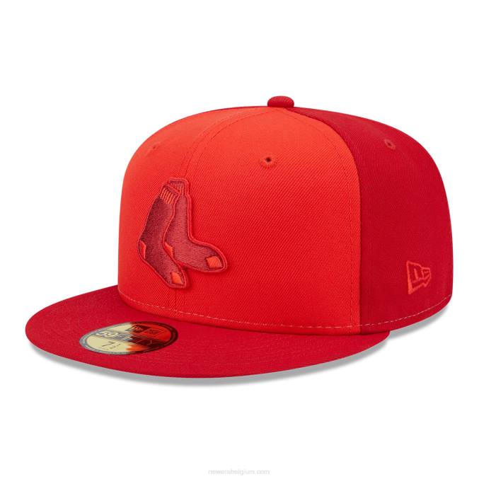New Era boston red sox tri tone team red 59fifty getailleerde pet BT241216