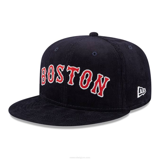 New Era boston red sox vintage cord navy 59fifty getailleerde pet BT24323