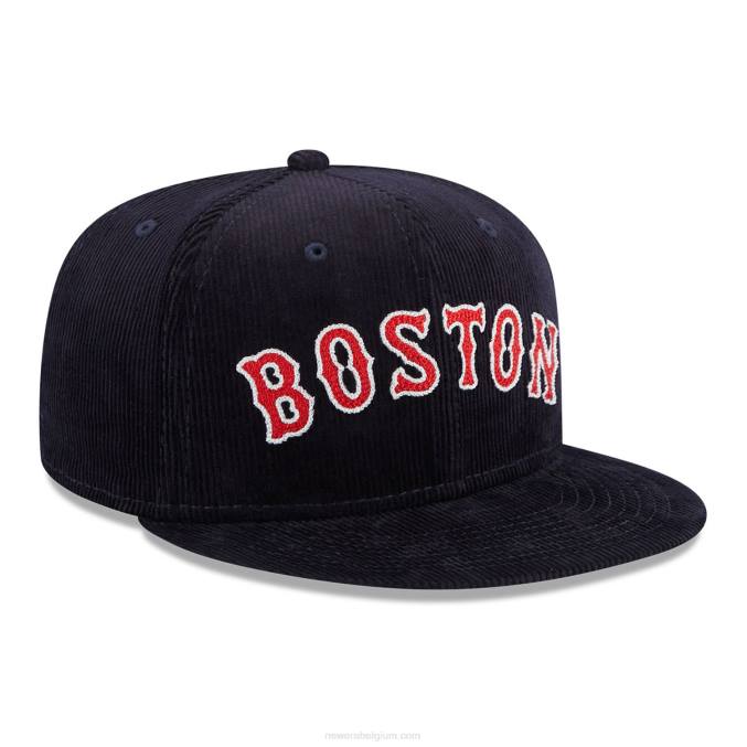 New Era boston red sox vintage cord navy 59fifty getailleerde pet BT24323