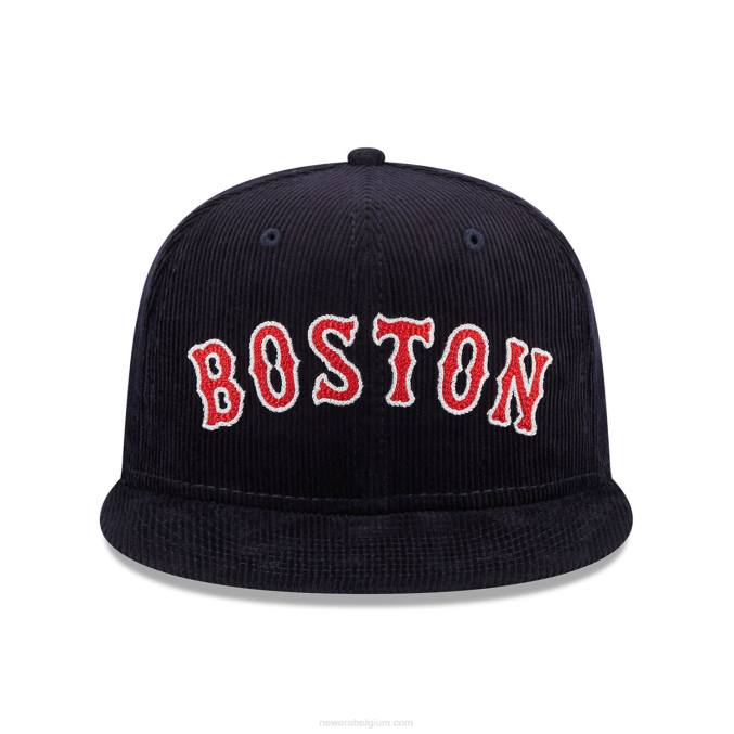 New Era boston red sox vintage cord navy 59fifty getailleerde pet BT24323