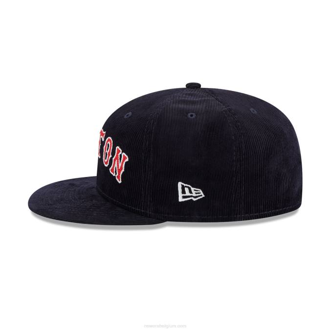 New Era boston red sox vintage cord navy 59fifty getailleerde pet BT24323