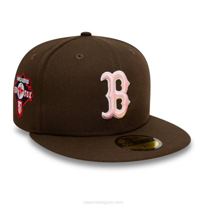 New Era boston red sox walnoot en roze 59fifty dop BT241153