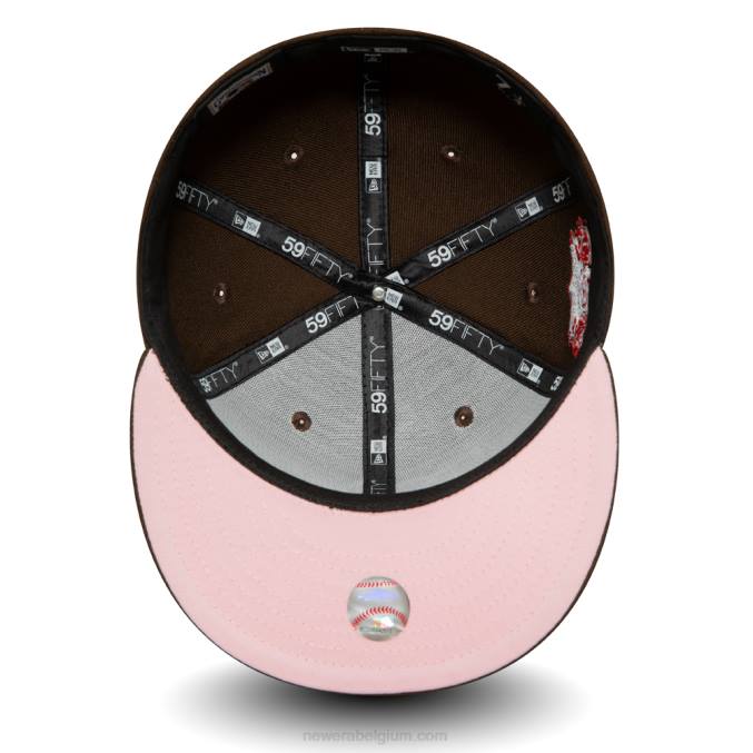 New Era boston red sox walnoot en roze 59fifty dop BT241153