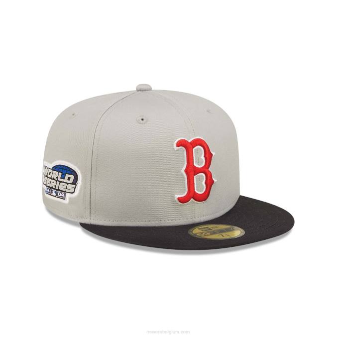 New Era boston red sox world series grijze 59fifty getailleerde pet BT2494
