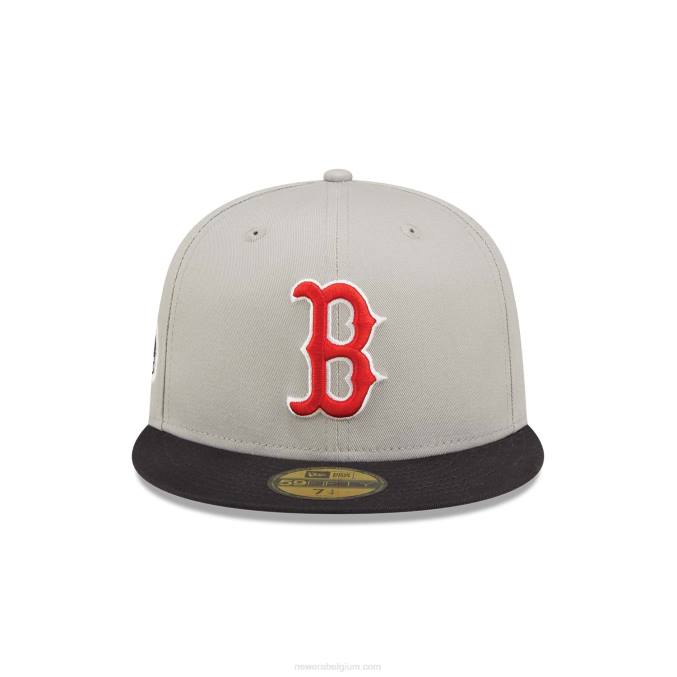 New Era boston red sox world series grijze 59fifty getailleerde pet BT2494