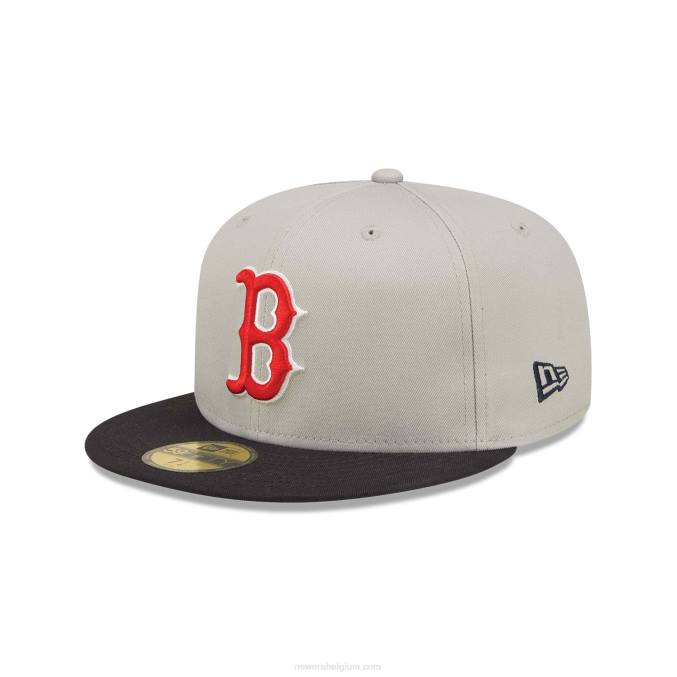 New Era boston red sox world series grijze 59fifty getailleerde pet BT2494