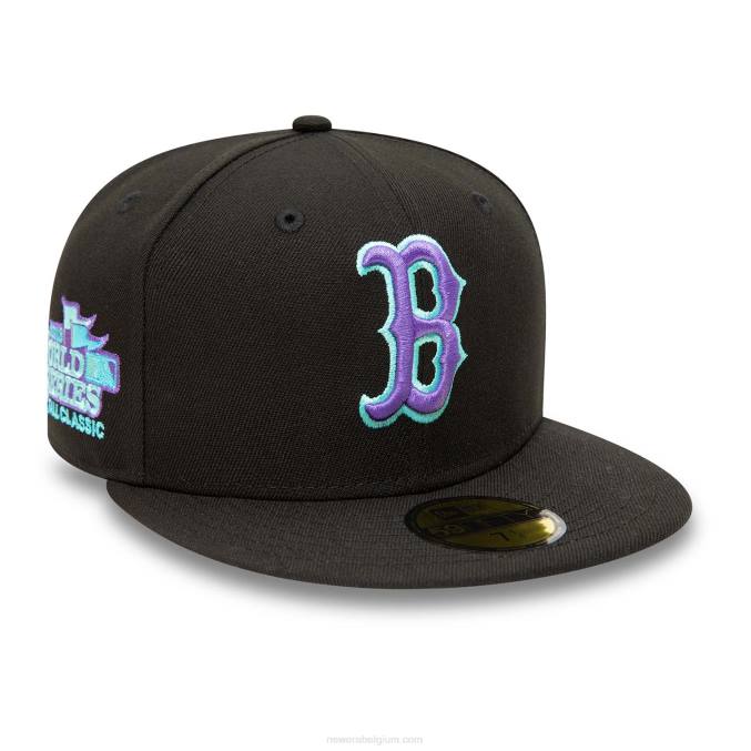 New Era boston red sox zwart en blauw getinte 59fifty getailleerde pet BT241005