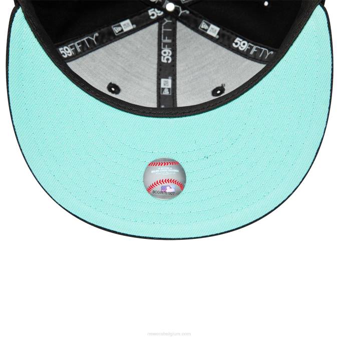 New Era boston red sox zwart en blauw getinte 59fifty getailleerde pet BT241005
