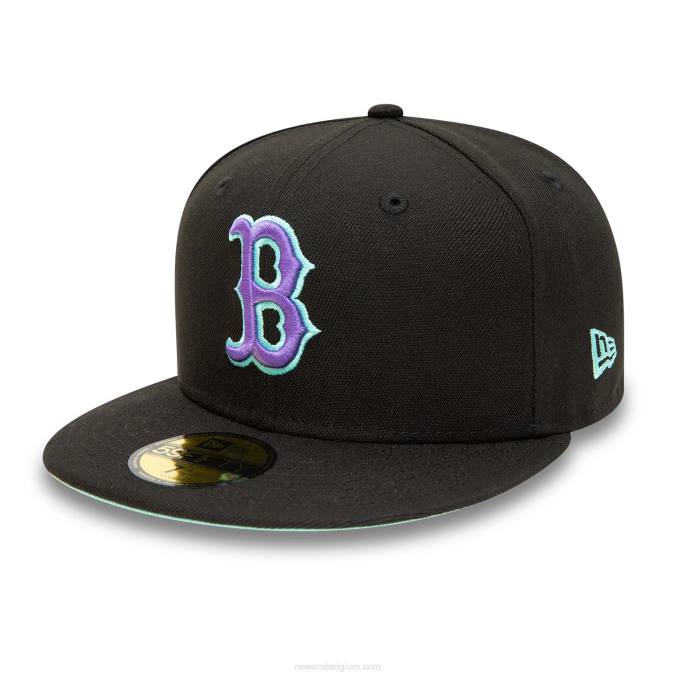 New Era boston red sox zwart en blauw getinte 59fifty getailleerde pet BT241005