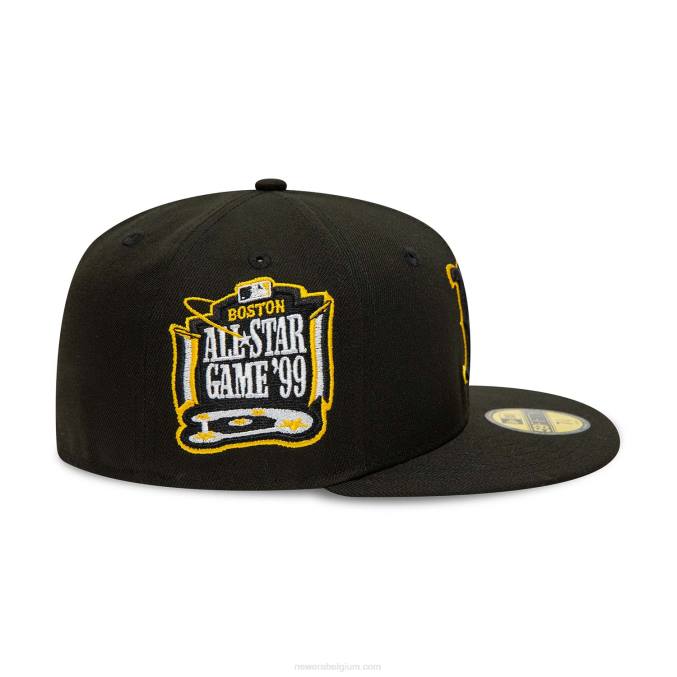 New Era boston red sox zwart en geel 59fifty getailleerde pet BT24511