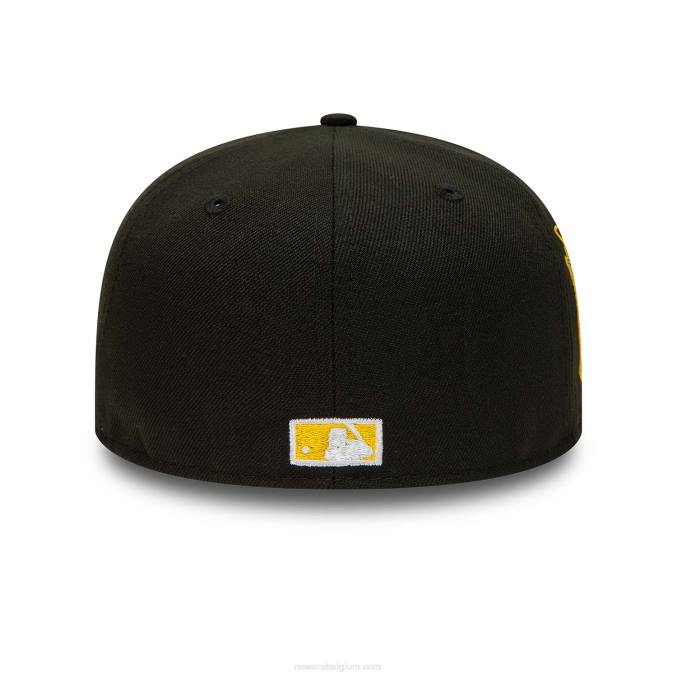 New Era boston red sox zwart en geel 59fifty getailleerde pet BT24511