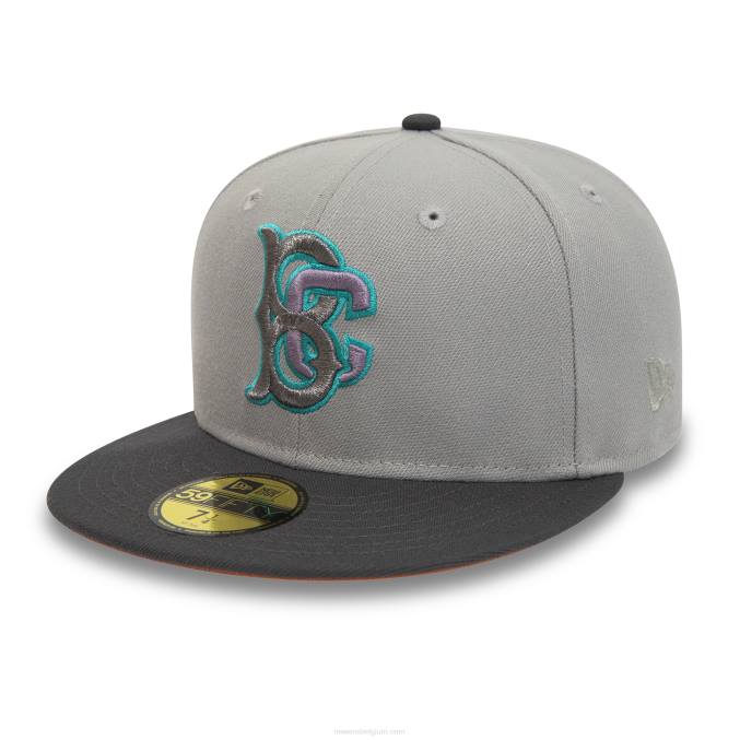 New Era brooklyn cyclones milb grey 59fifty getailleerde pet BT24104