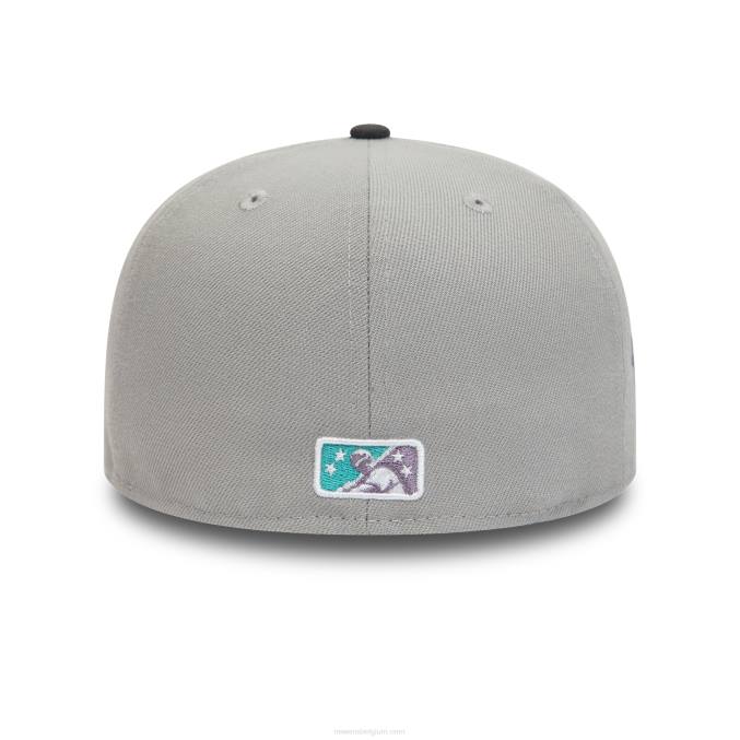 New Era brooklyn cyclones milb grey 59fifty getailleerde pet BT24104
