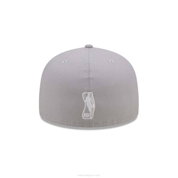 New Era brooklyn nets light fantasy grey 59fifty getailleerde pet BT241336