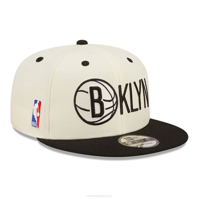 New Era brooklyn nets logo blend witte 9fifty snapback pet BT241968