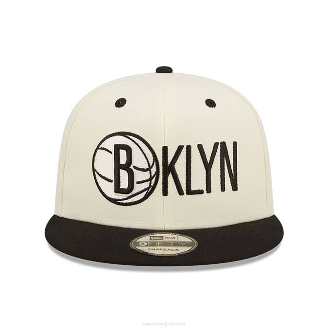New Era brooklyn nets logo blend witte 9fifty snapback pet BT241968