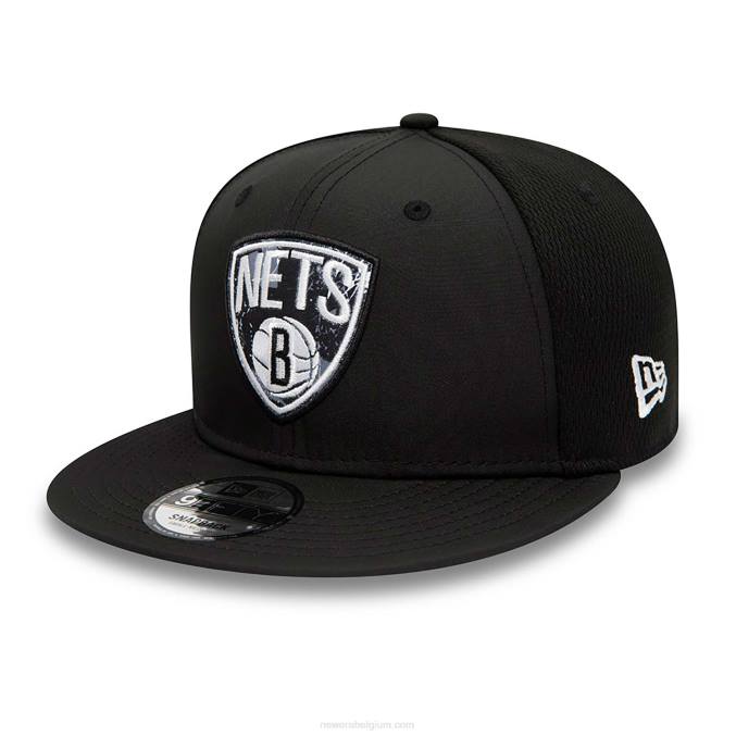 New Era brooklyn nets print infill zwarte 9fifty snapback cap BT242124