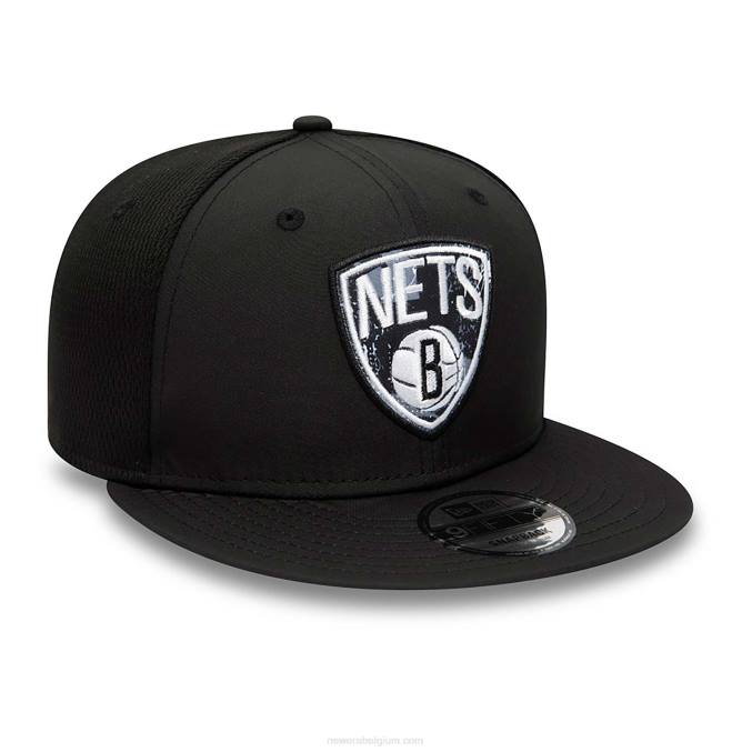 New Era brooklyn nets print infill zwarte 9fifty snapback cap BT242124