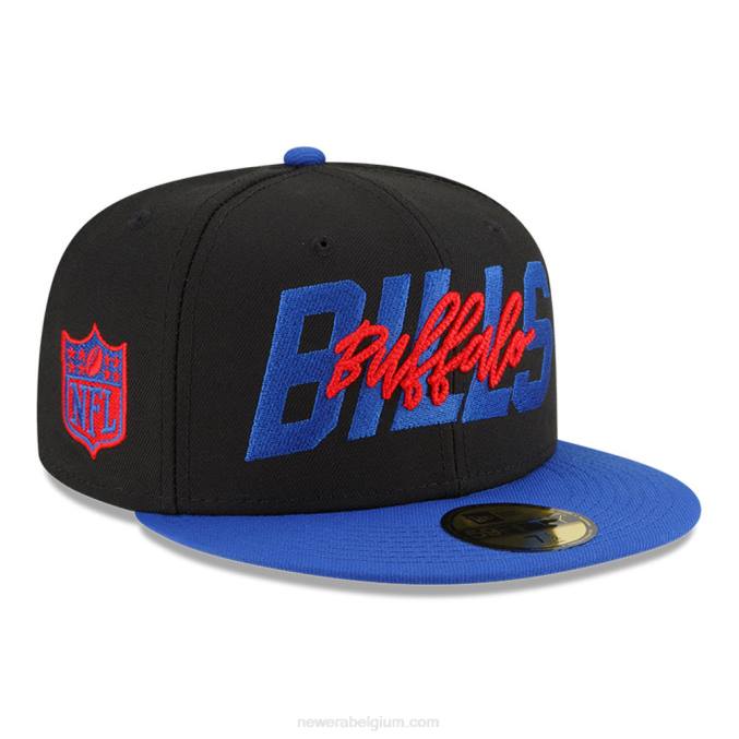 New Era buffalo bills nfl draft black 59fifty getailleerde pet BT241152