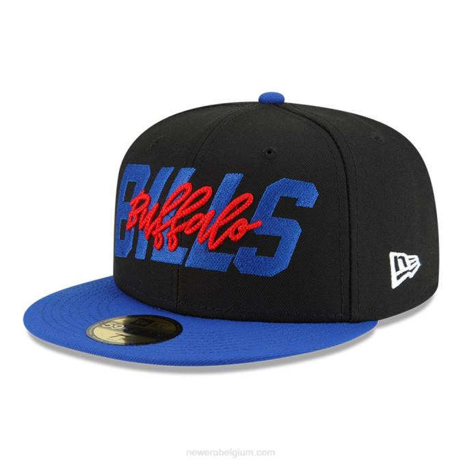 New Era buffalo bills nfl draft black 59fifty getailleerde pet BT241152