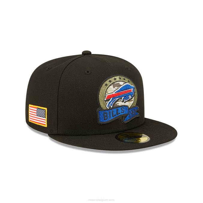 New Era buffalo bills nfl salute to service black 59fifty fitted cap BT241239