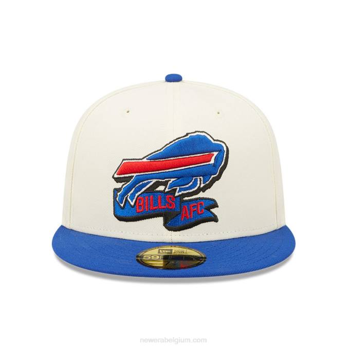 New Era buffalo bills nfl zijlijn 2022 witte 59fifty getailleerde pet BT241209