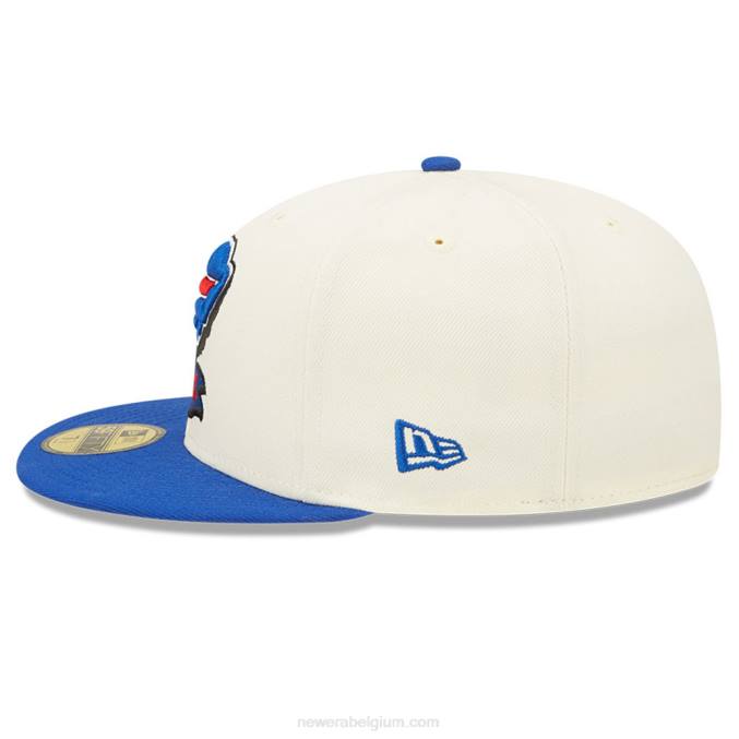 New Era buffalo bills nfl zijlijn 2022 witte 59fifty getailleerde pet BT241209