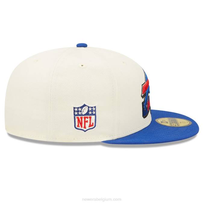 New Era buffalo bills nfl zijlijn 2022 witte 59fifty getailleerde pet BT241209