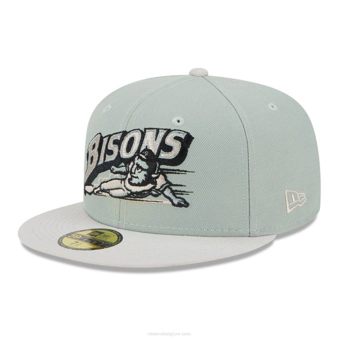 New Era buffalo bisons hometown roots green 59fifty getailleerde pet BT24562