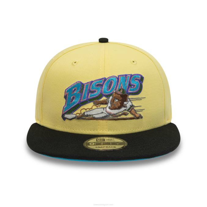 New Era buffalo bisons milb zachtgele 9fifty snapback cap BT241979