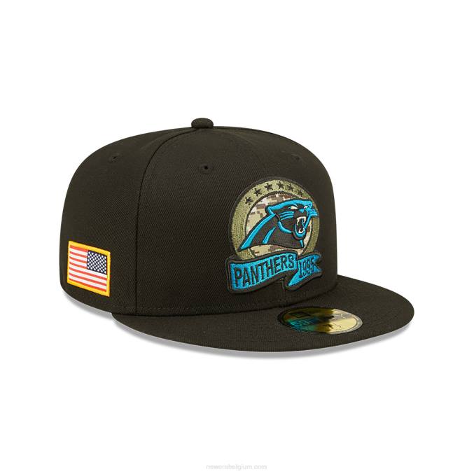 New Era carolina panthers nfl salute to service zwarte 59fifty fitted cap BT241298
