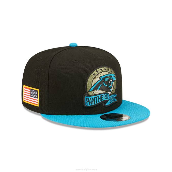 New Era carolina panthers nfl salute to service zwarte 9fifty snapback cap BT242064