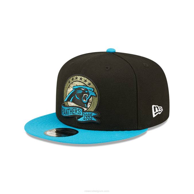 New Era carolina panthers nfl salute to service zwarte 9fifty snapback cap BT242064