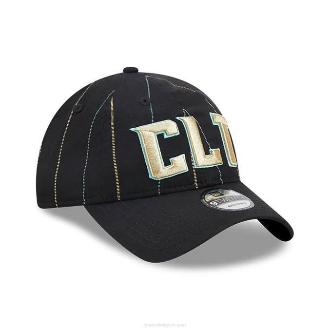 New Era charlotte hornets authentics city edition zwarte 9twenty verstelbare pet BT242213