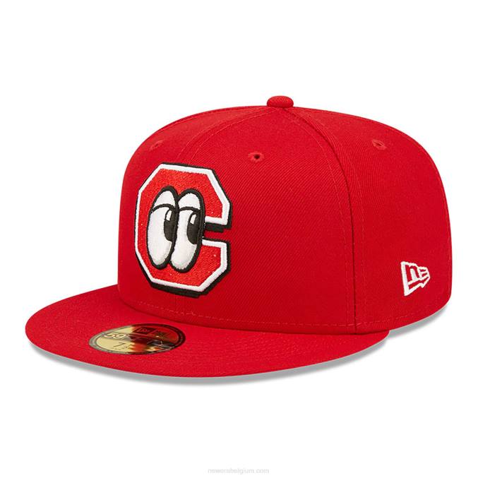 New Era chattanooga lookouts milb rode 59fifty getailleerde pet BT24317