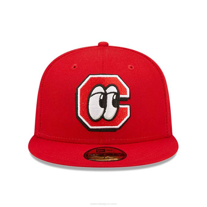 New Era chattanooga lookouts milb rode 59fifty getailleerde pet BT24317