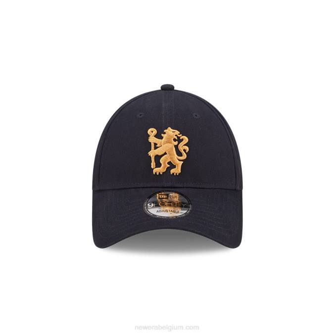 New Era chelsea fc lion crest geborsteld katoen marine 9forty verstelbare pet BT241701