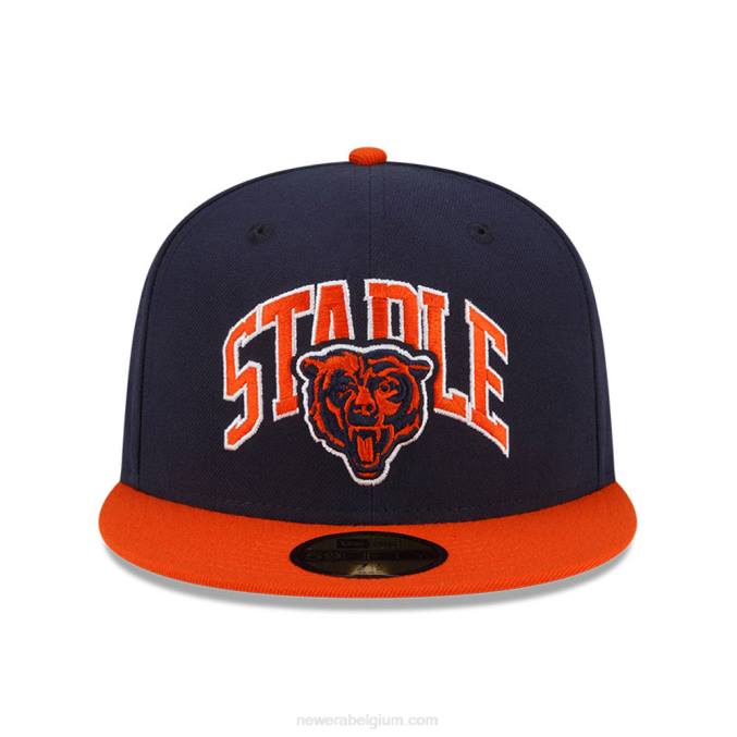 New Era chicago bears x nietje marine 59fifty getailleerde pet BT24485