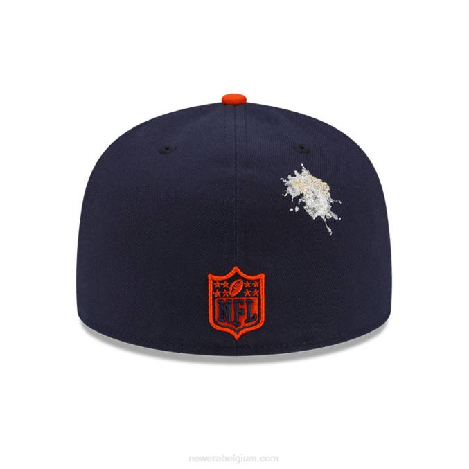 New Era chicago bears x nietje marine 59fifty getailleerde pet BT24485