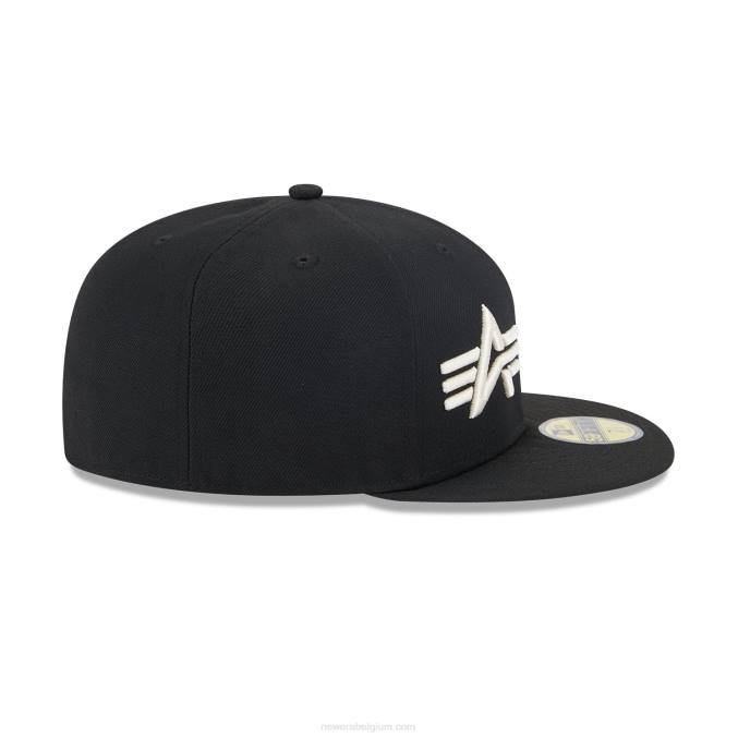 New Era chicago bulls alpha industries x nba zwarte 59fifty getailleerde pet BT24855