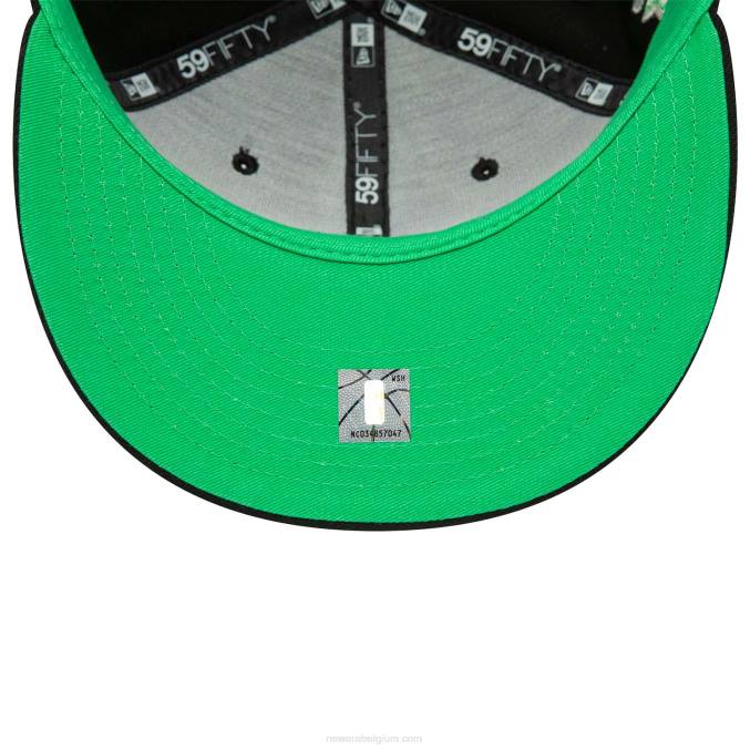 New Era chicago bulls citrus pop zwart 59fifty getailleerde pet BT241296