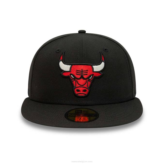 New Era chicago bulls citrus pop zwart 59fifty getailleerde pet BT241296