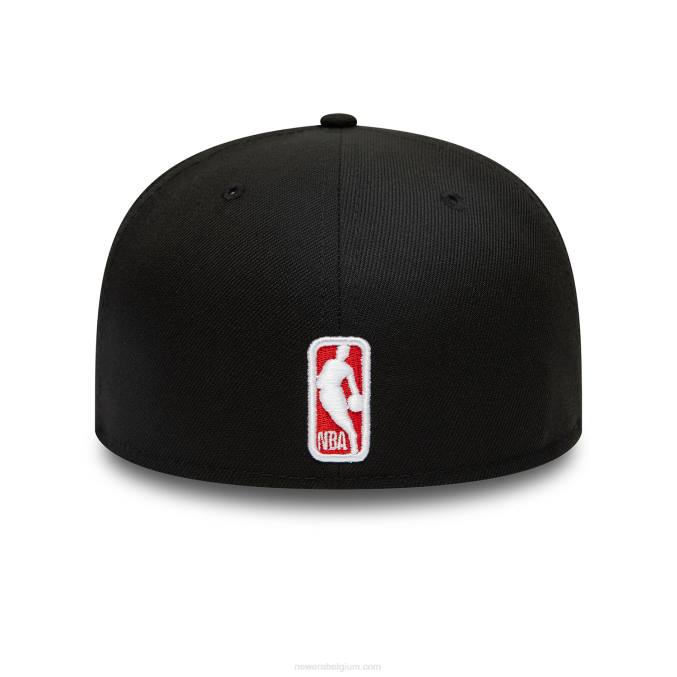 New Era chicago bulls dubbele logo zwarte 59fifty pet BT241224
